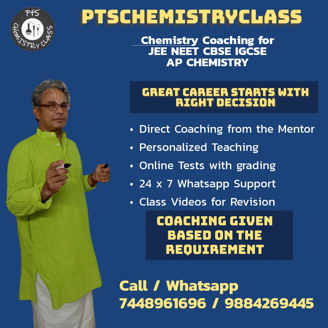 NEET Chemistry Online Coaching by Dr. P. T. Srinivasan