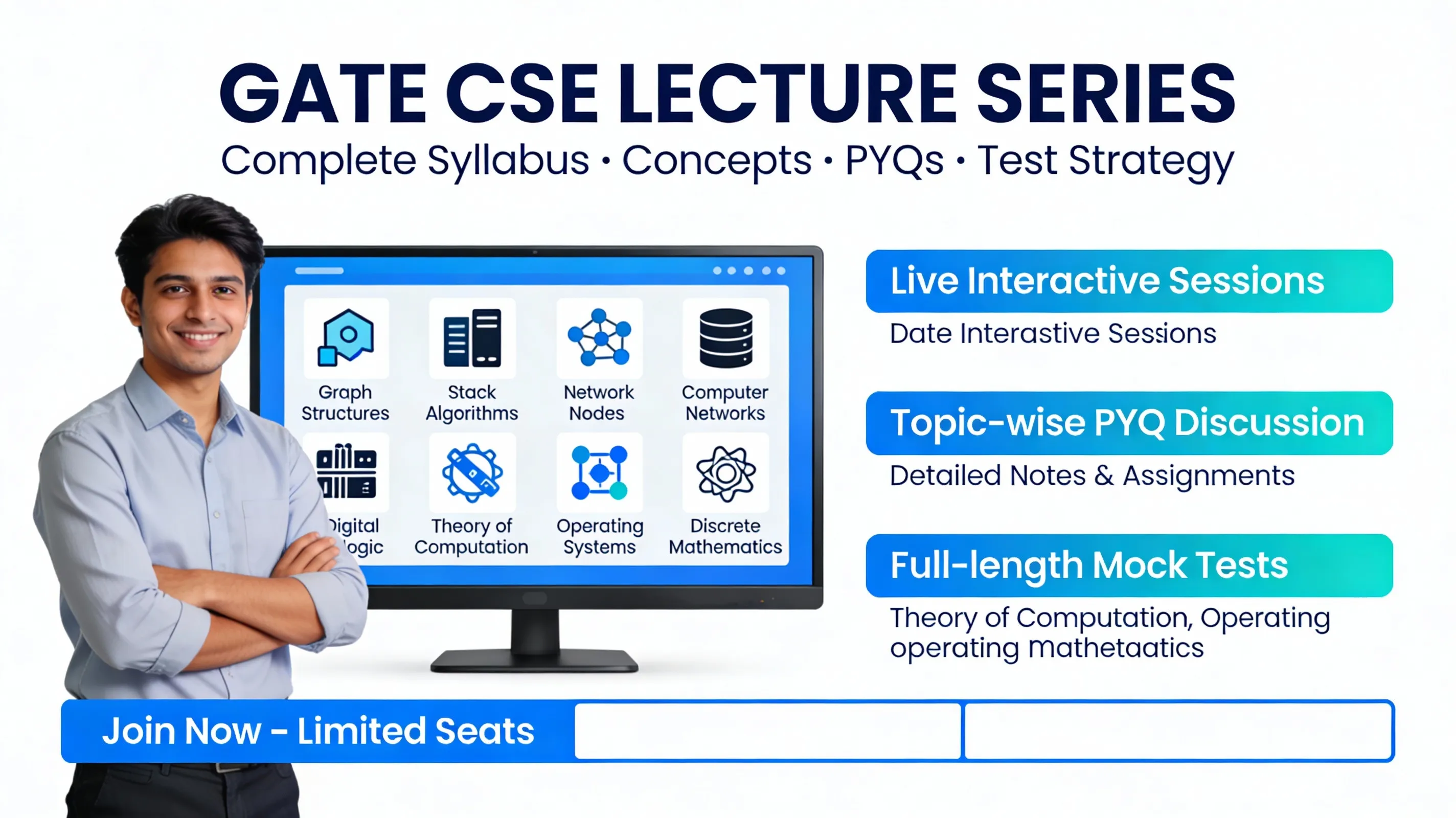 Online GATE CSE Complete Course (Computer Science & IT) – Concept to Exam Prep by KASINA RAJSANTHOSH KUMAR