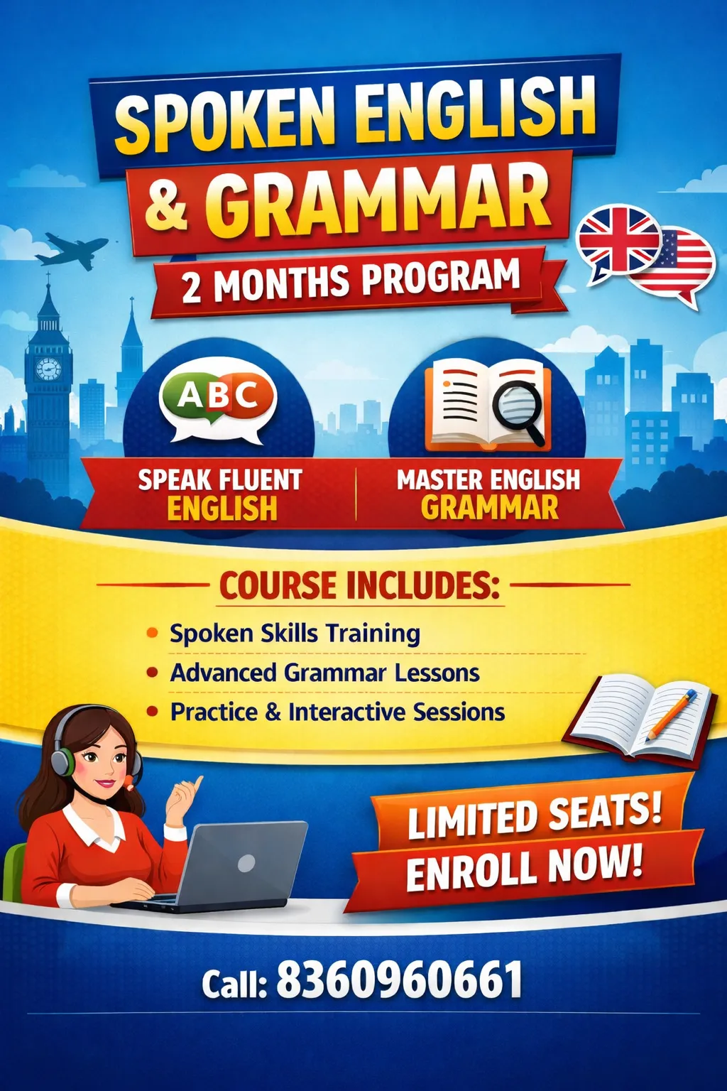 Grammar & Spoken English for Competitive Exams and Adults by Meenu Madaan