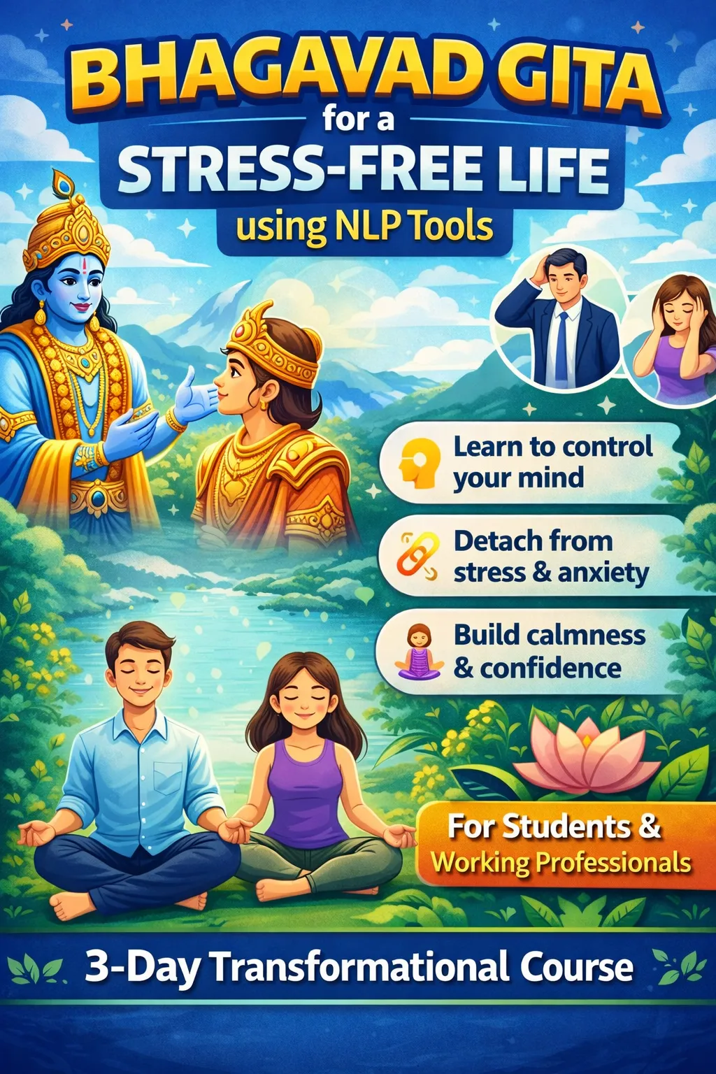 Bhagavad Gita & NLP Stress Management Course (3-Day Program) by Gyan Prakash Singh