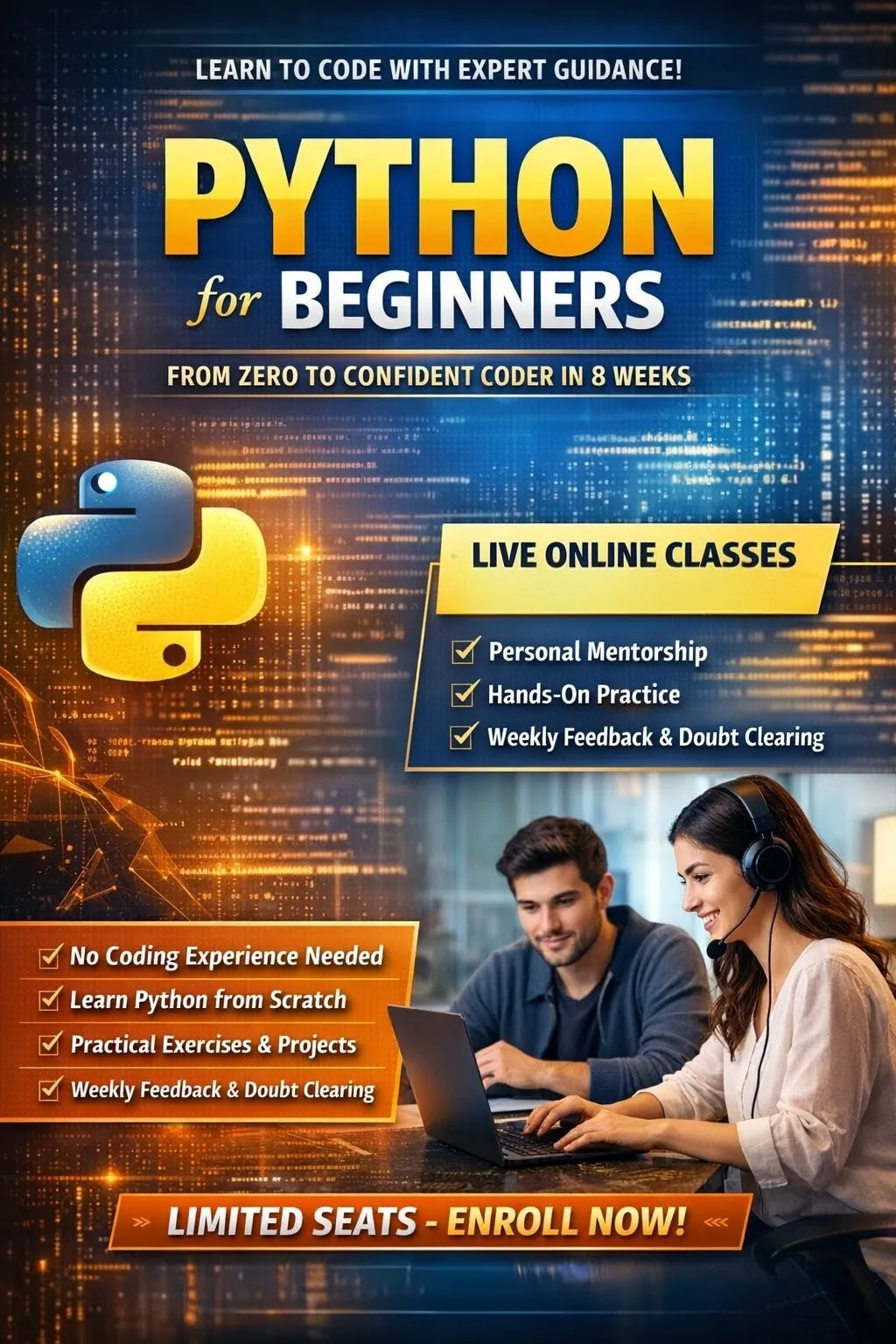 Python Programming for Beginners course by Arnob Debnath