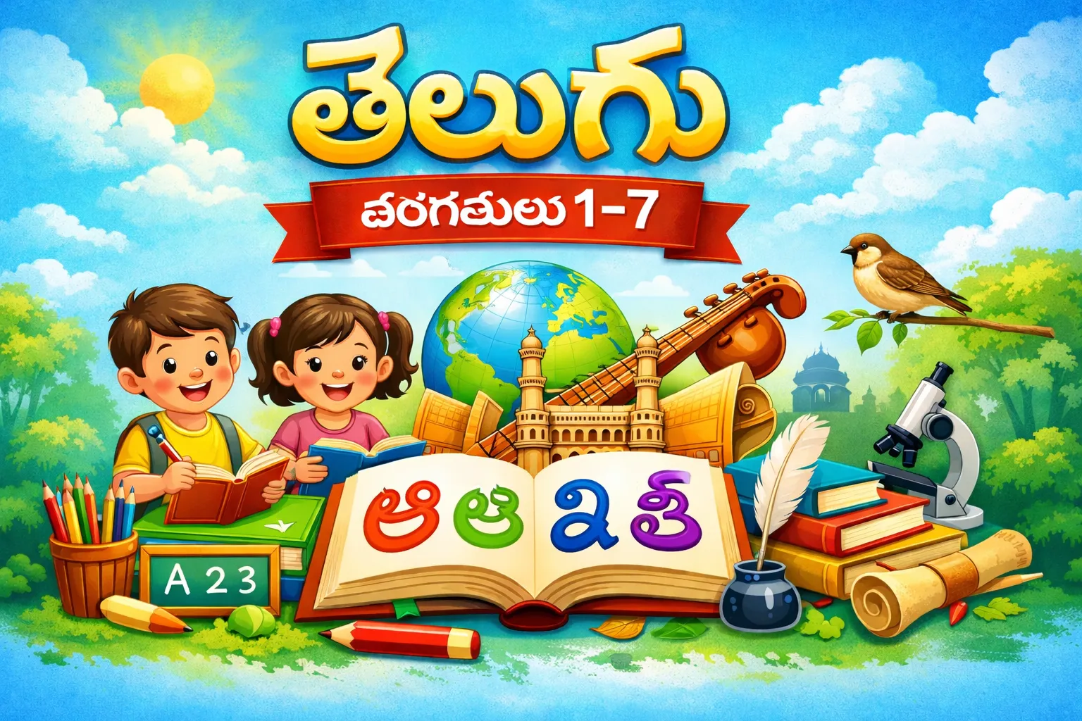Telugu Language Teaching (Classes 1–7) by RamaGowthami Alluri