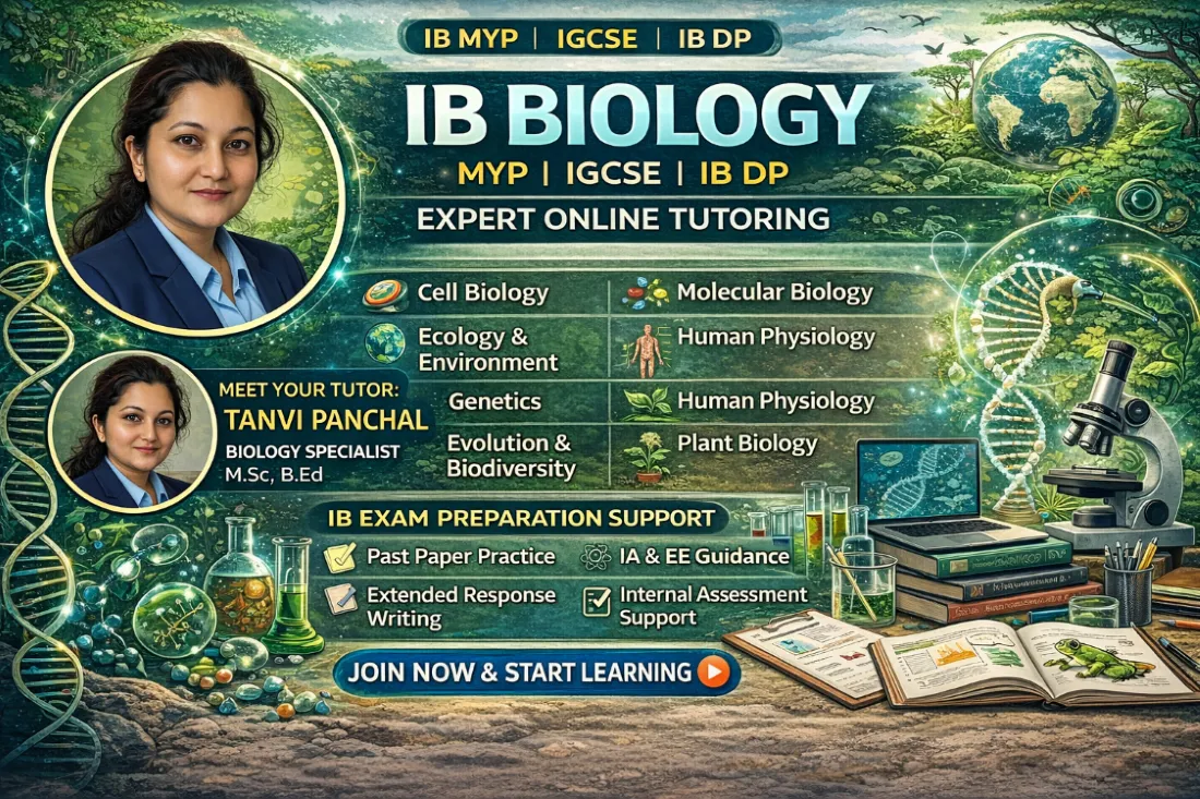 IB Biology (MYP / DP / IGCSE) Course by Tanvi Panchal