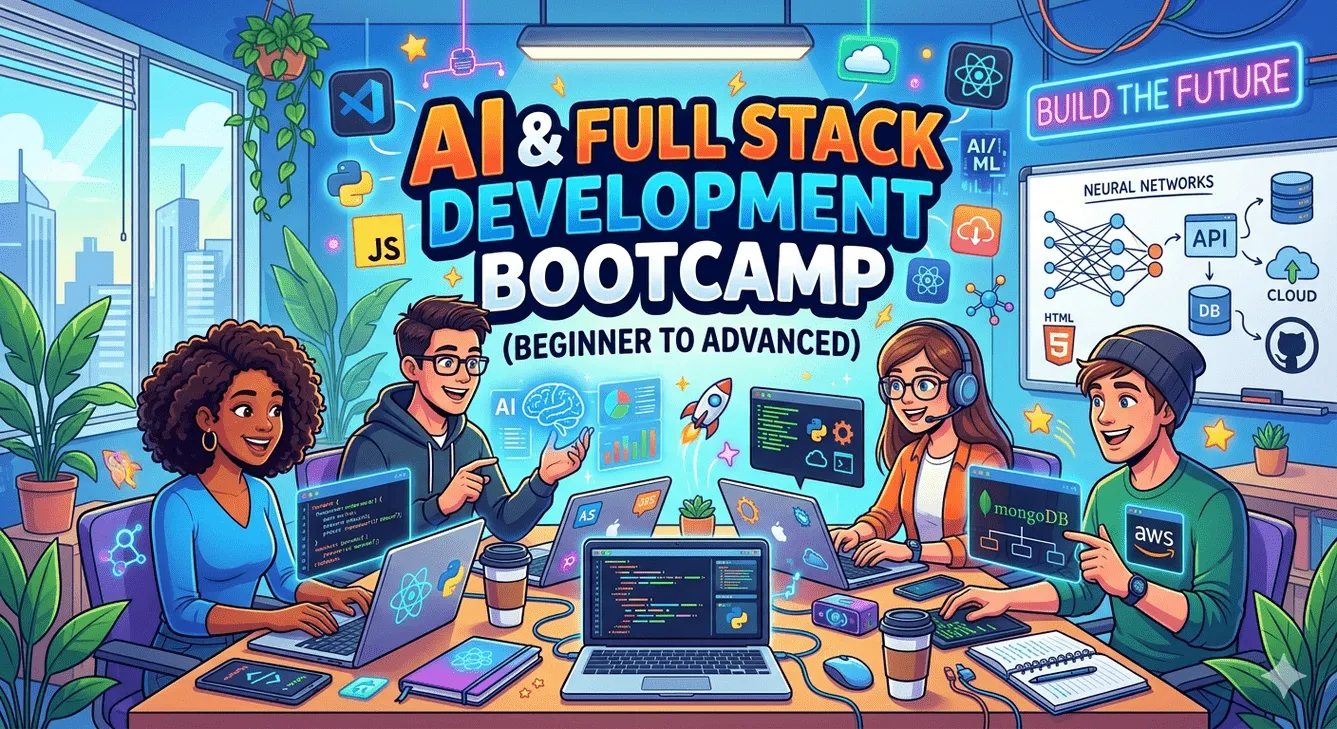 AI & Full Stack Development Bootcamp (Beginner to Advanced)
