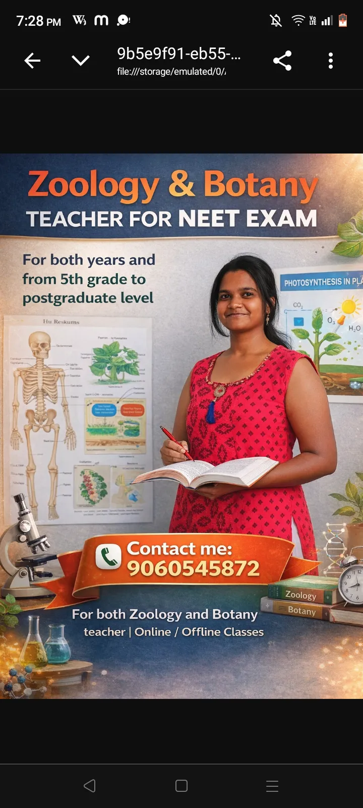 Biology Course: NEET Preparation from Grade 5 to Postgraduate level by Aishwarya M