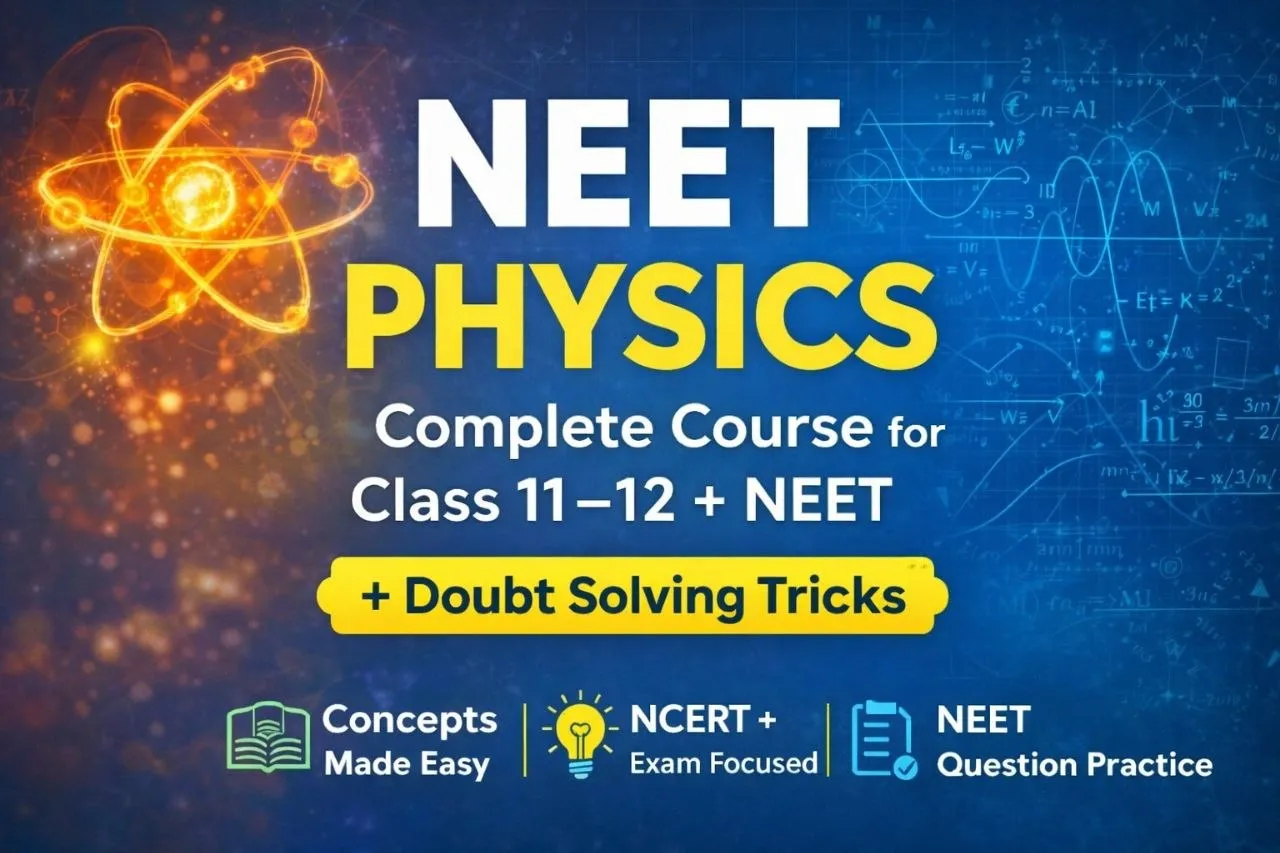 NEET physics complete course or NCERT board exam by Yash Narwariya