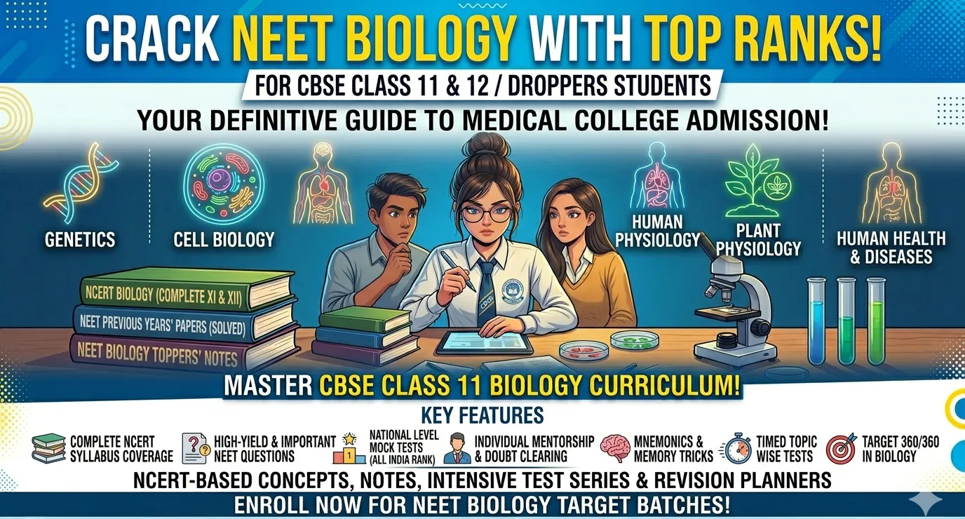 For 11th and NEET Preparation Course by Swati Sharma