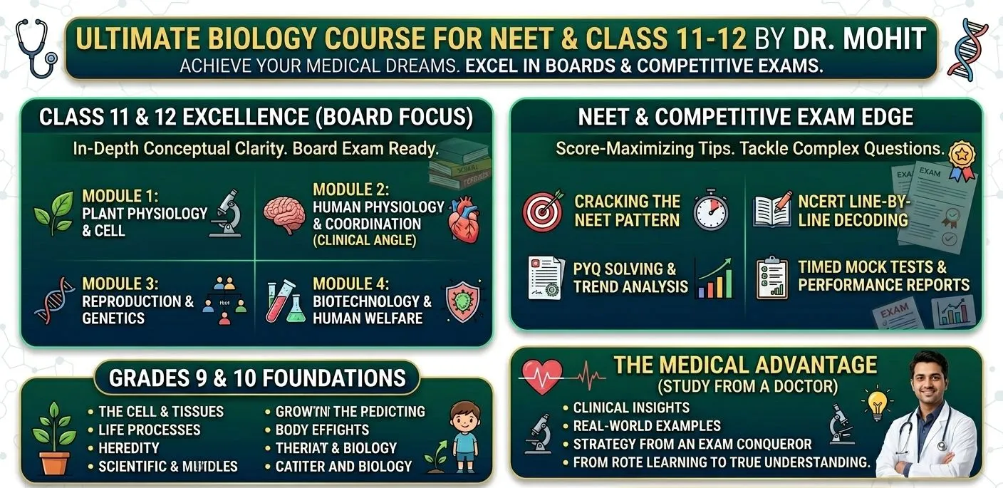 Master the Biology Course by Dr Mohit